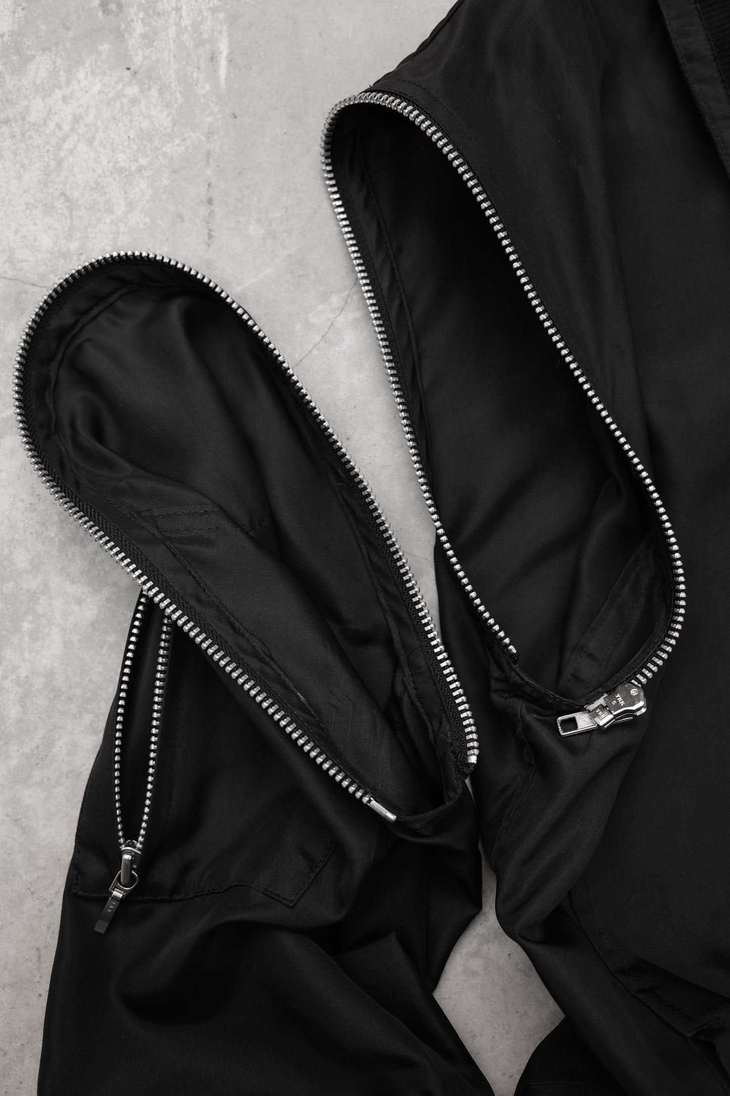 Katharine Hamnett 2000s - Detachable Zip Silk Jacket
