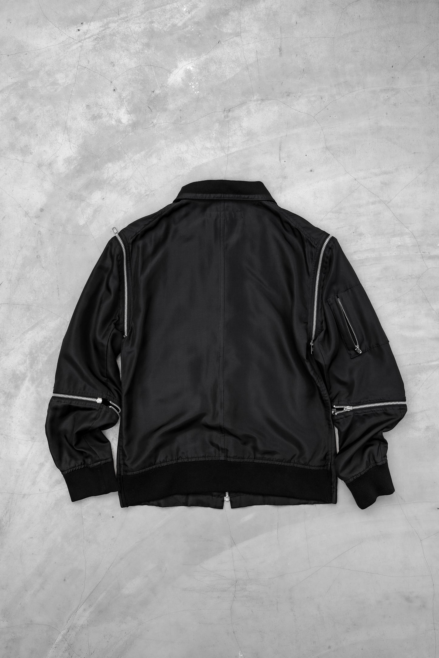 Katharine Hamnett 2000s - Detachable Zip Silk Jacket
