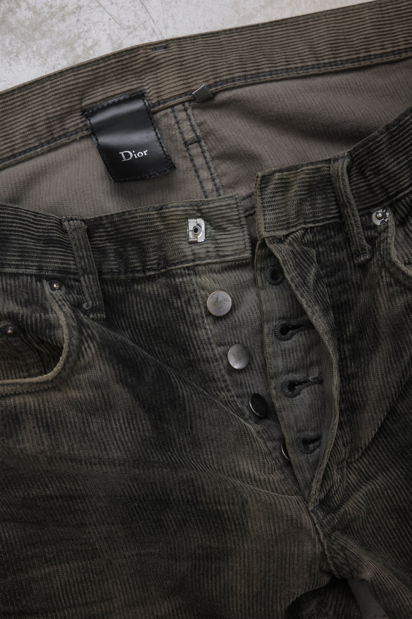 Dior Homme by Hedi Slimane F/W2004 “Victim of the Crime” - Waxed Corduroy Jeans
