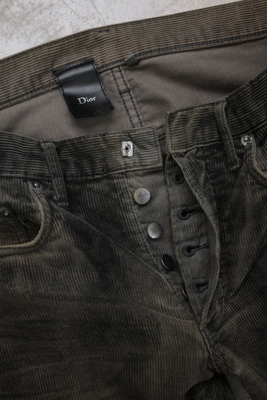 Dior Homme by Hedi Slimane F/W2004 “Victim of the Crime” - Waxed Corduroy Jeans