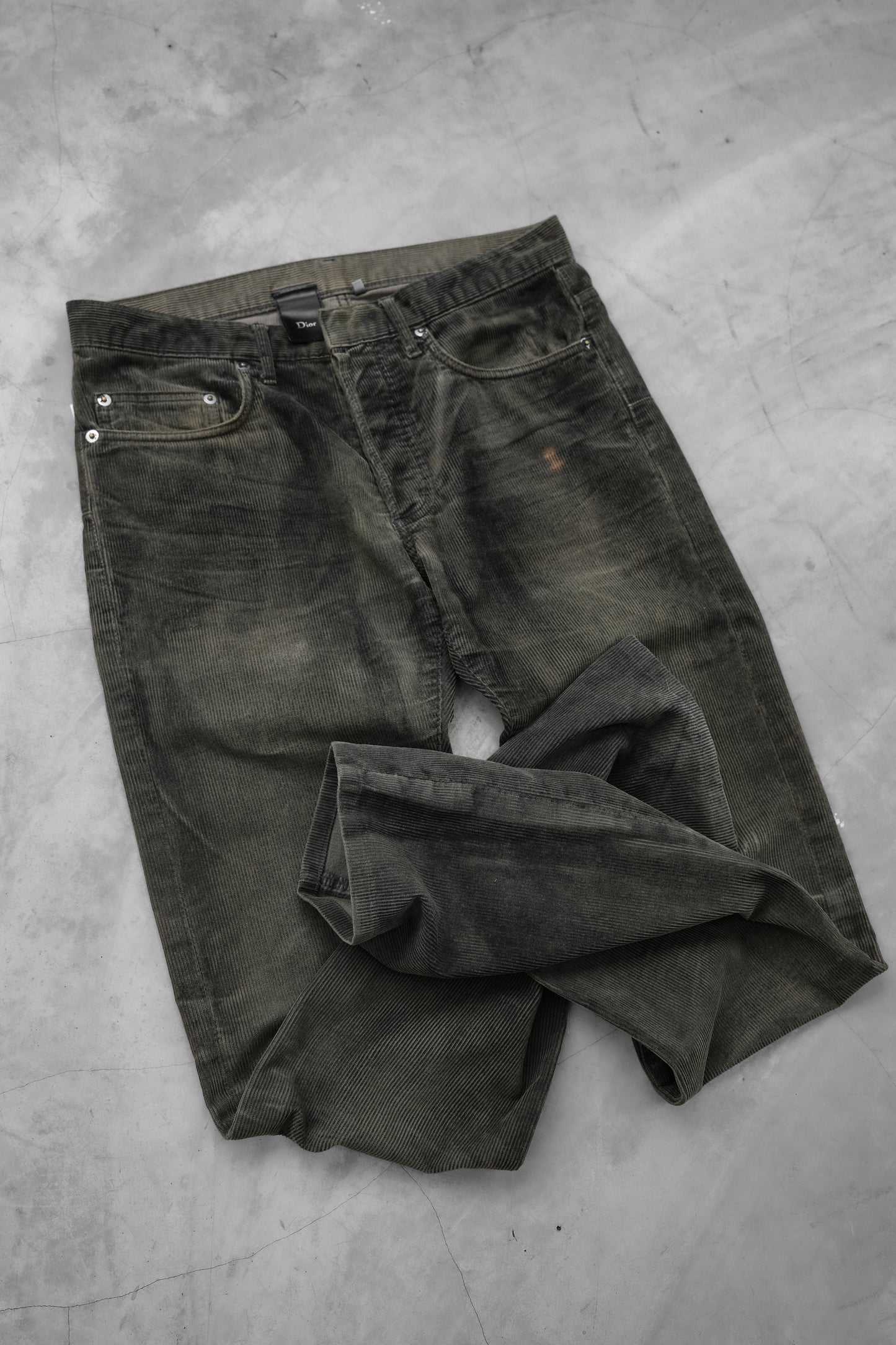Dior Homme by Hedi Slimane F/W2004 “Victim of the Crime” - Waxed Corduroy Jeans