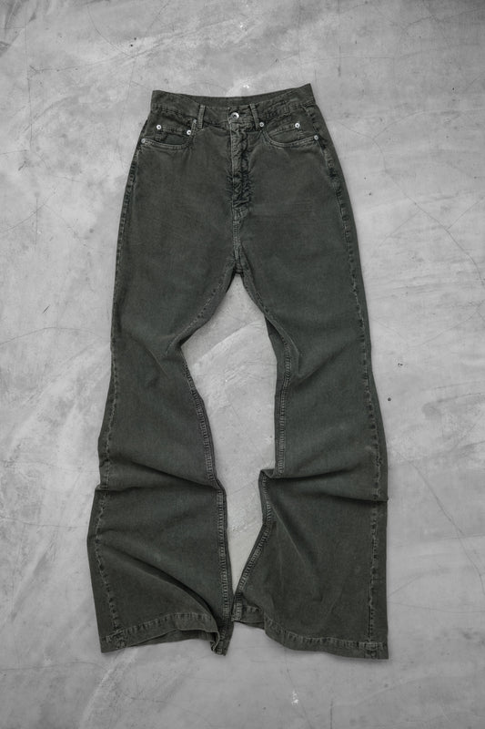 Rick Owens DRKSHDW F/W2023 - Bolan Bootcut Pants- Hustler Blue