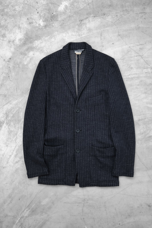 Dries Van Noten 1980s - Pinstriped Wool Twill Blazer