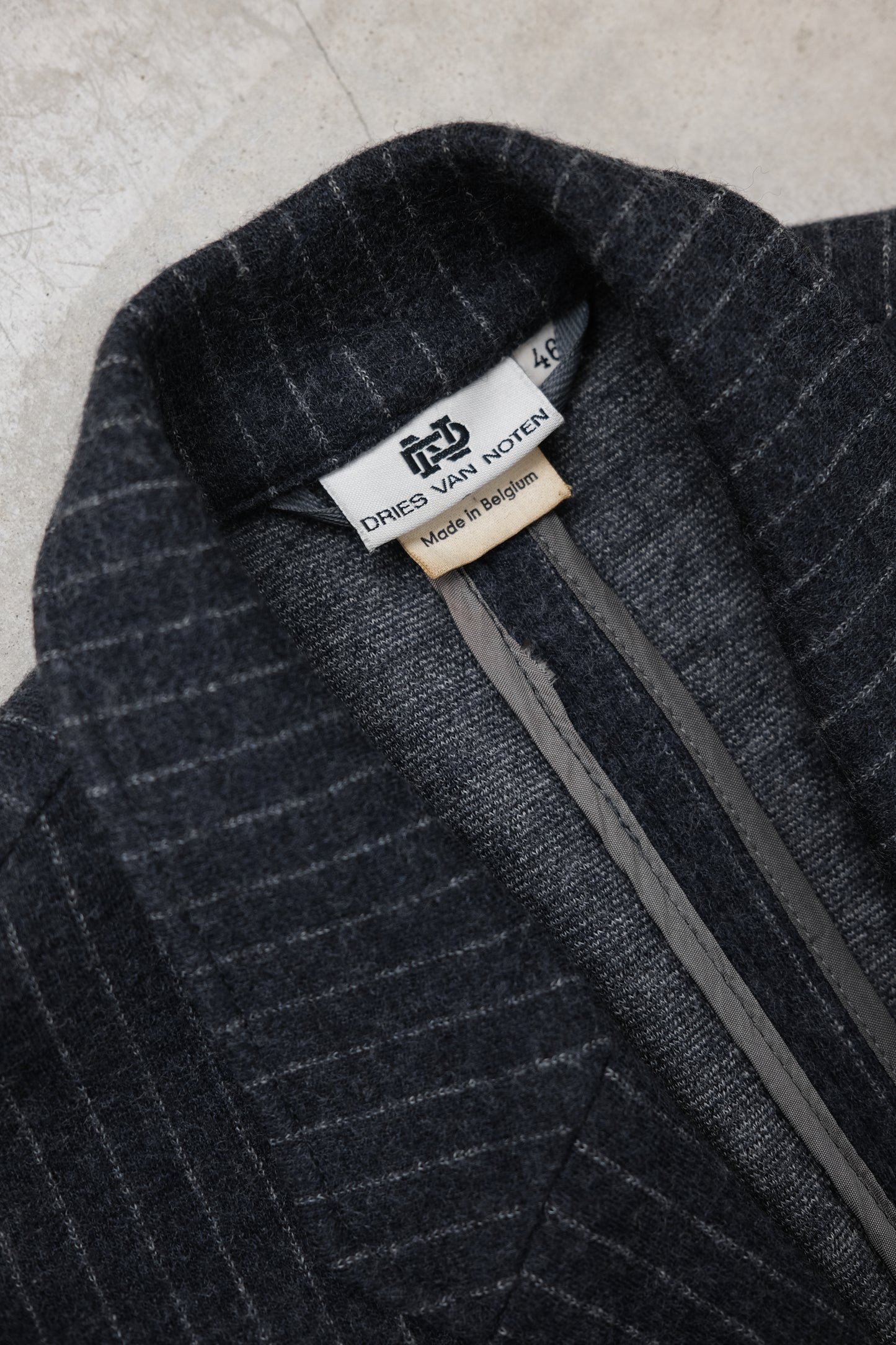Dries Van Noten 1980s - Pinstriped Wool Twill Blazer