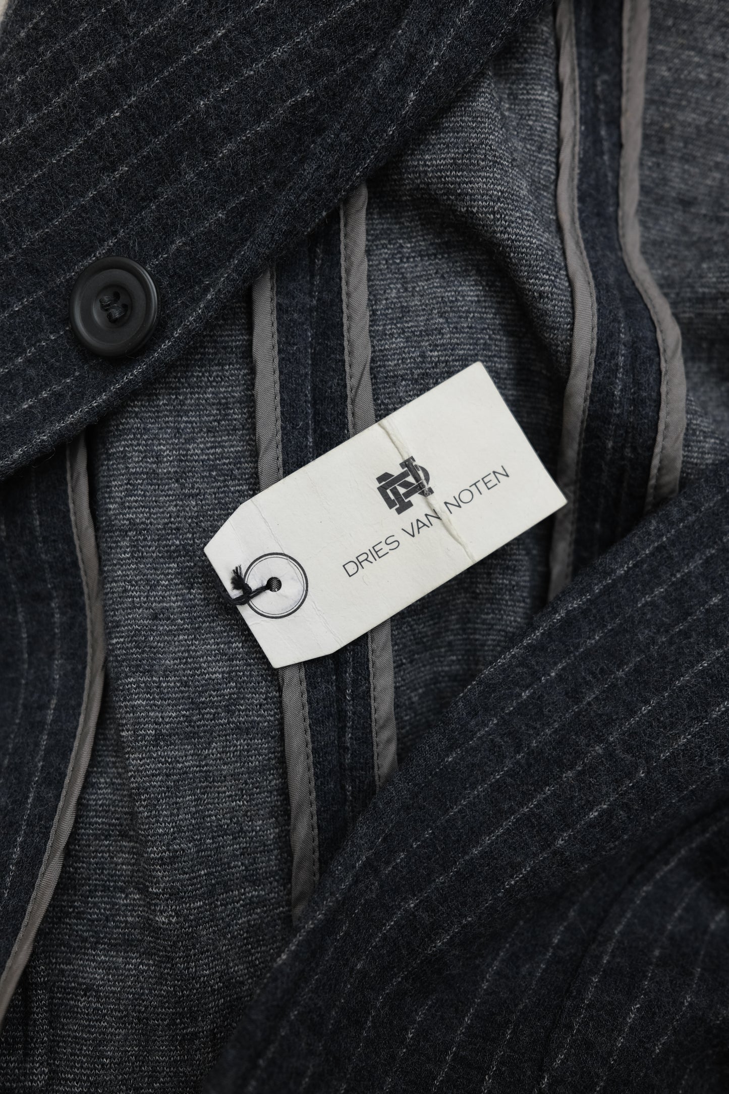 Dries Van Noten 1980s - Pinstriped Wool Twill Blazer
