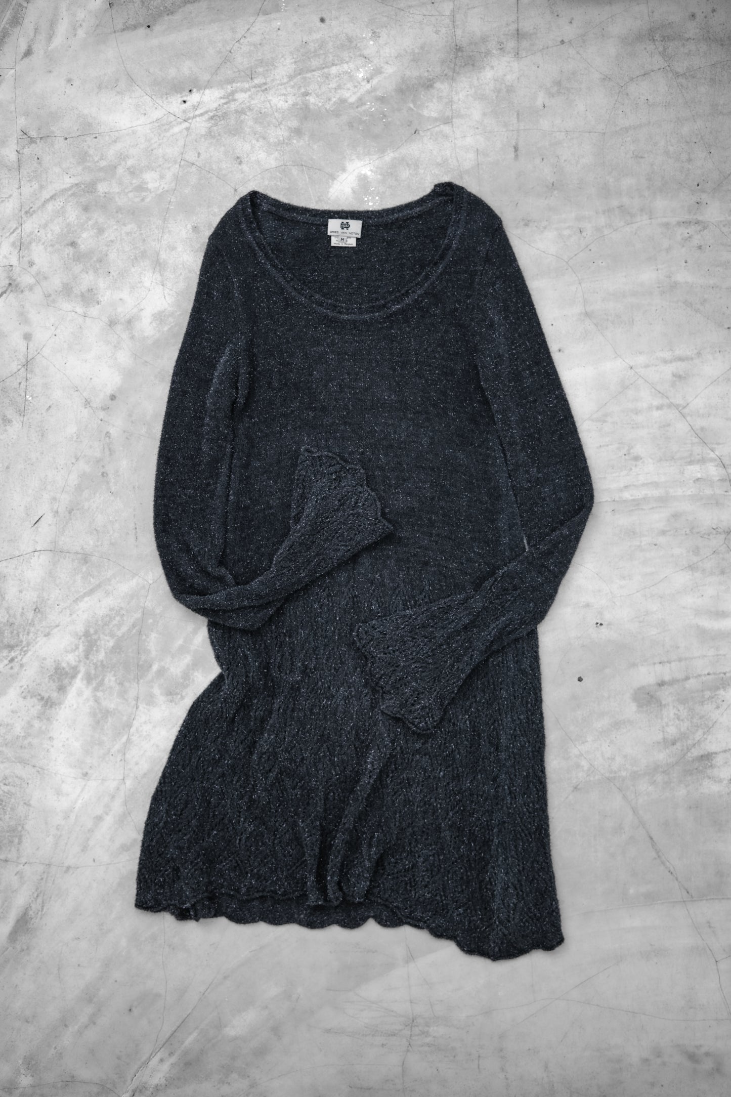 Dries Van Noten 1990s - Glitter Knit Tunic