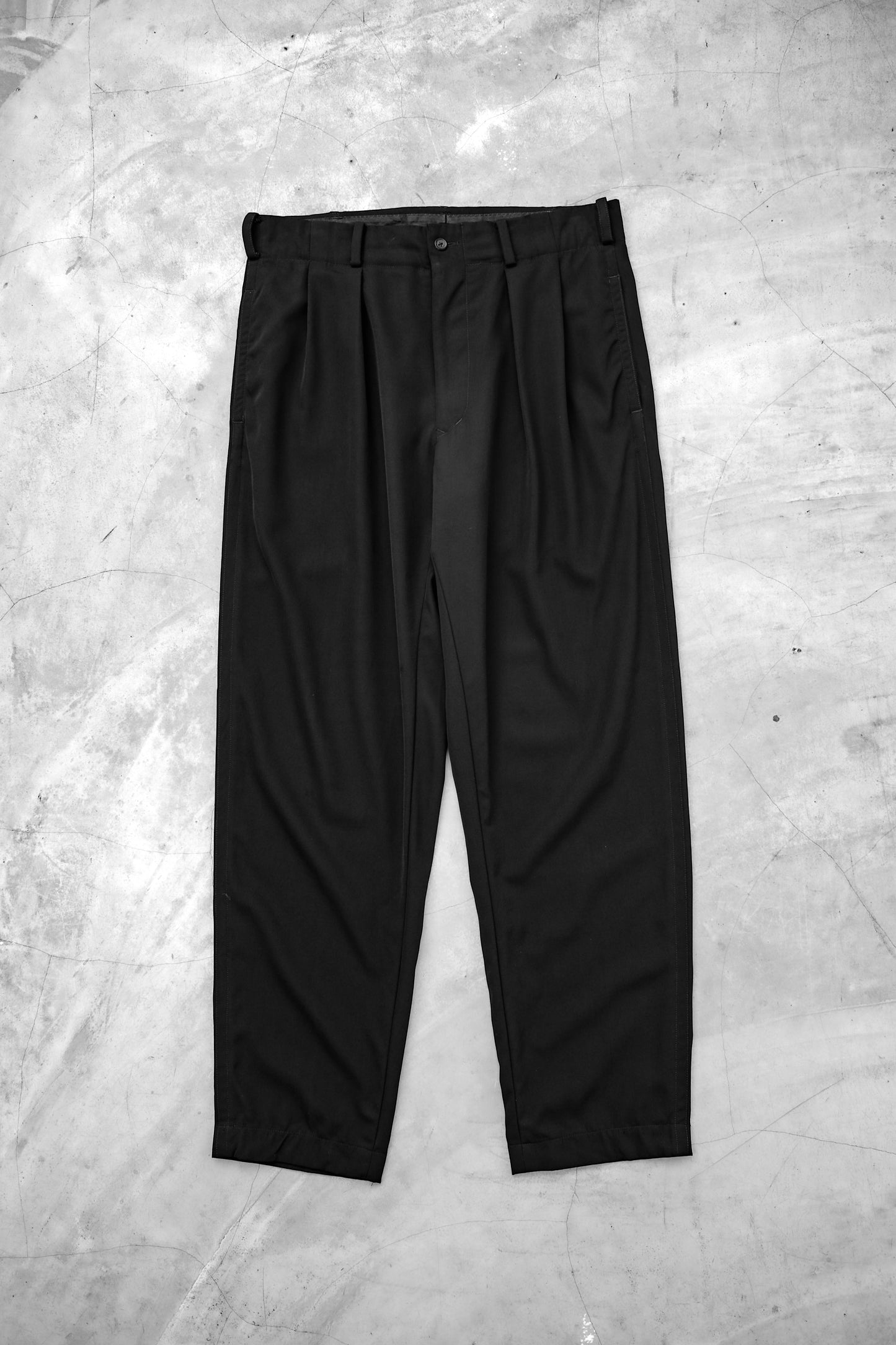 Yohji Yamamoto POUR HOMME 1980s - Wool Gabardine Tapered Trousers