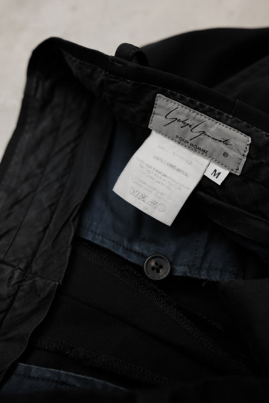 Yohji Yamamoto POUR HOMME 1980s - Wool Gabardine Tapered Trousers