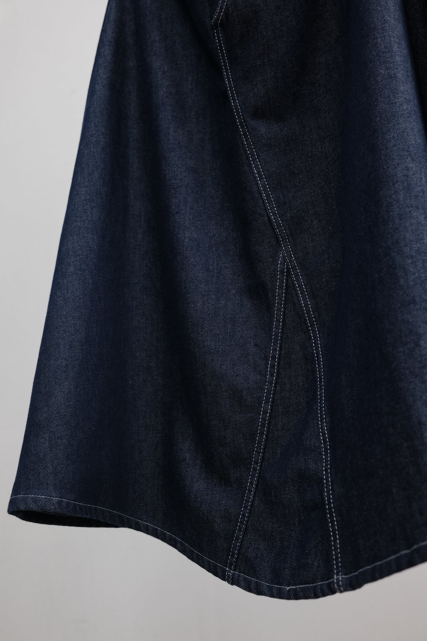 MM⑥ Maison Margiela S/S2018 - Indigo Long Raw Denim Skirt