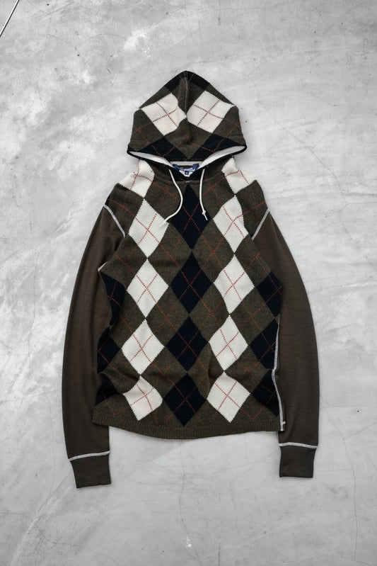 Junya Watanabe Man F/W2011 - Argyle Hooded Sweater
