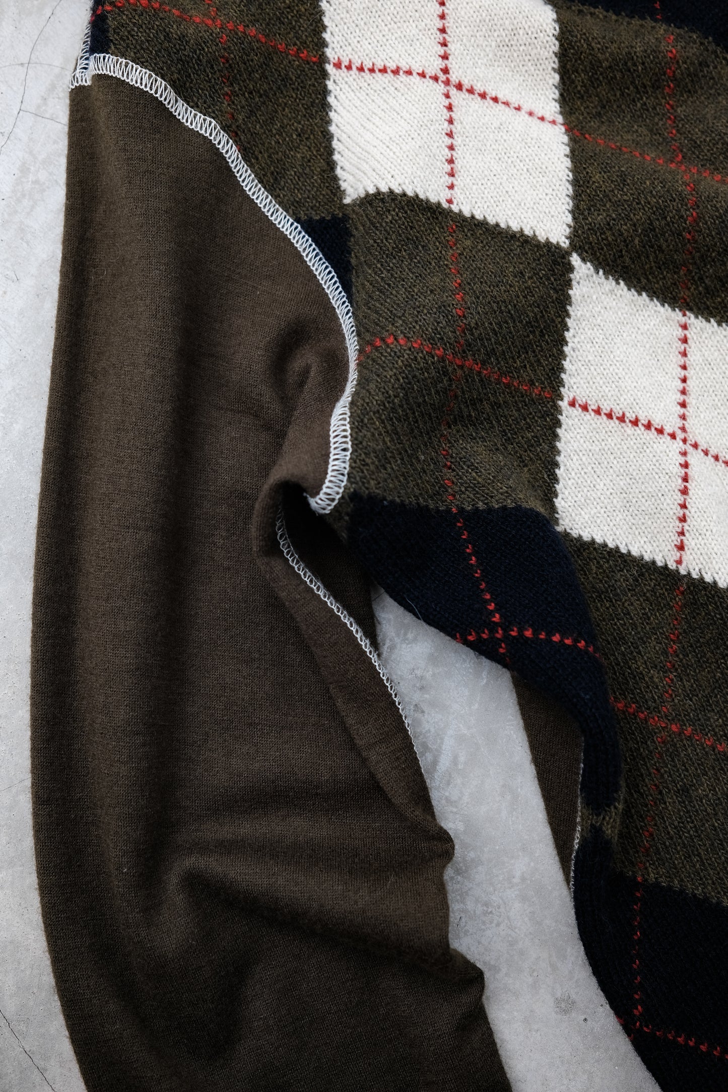 Junya Watanabe Man F/W2011 - Argyle Hooded Sweater