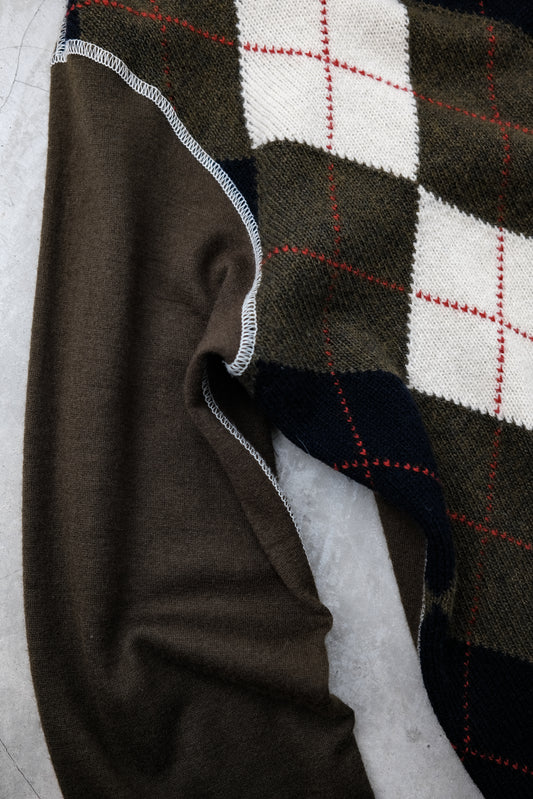 Junya Watanabe Man F/W2011 - Argyle Hooded Sweater
