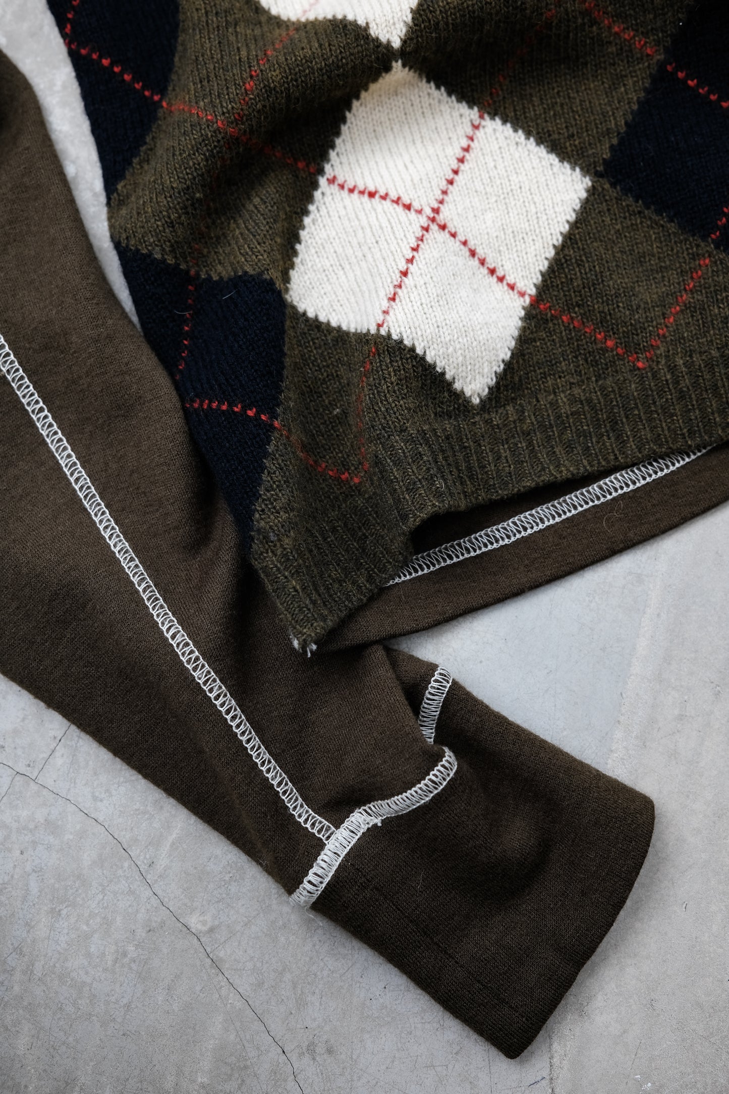 Junya Watanabe Man F/W2011 - Argyle Hooded Sweater