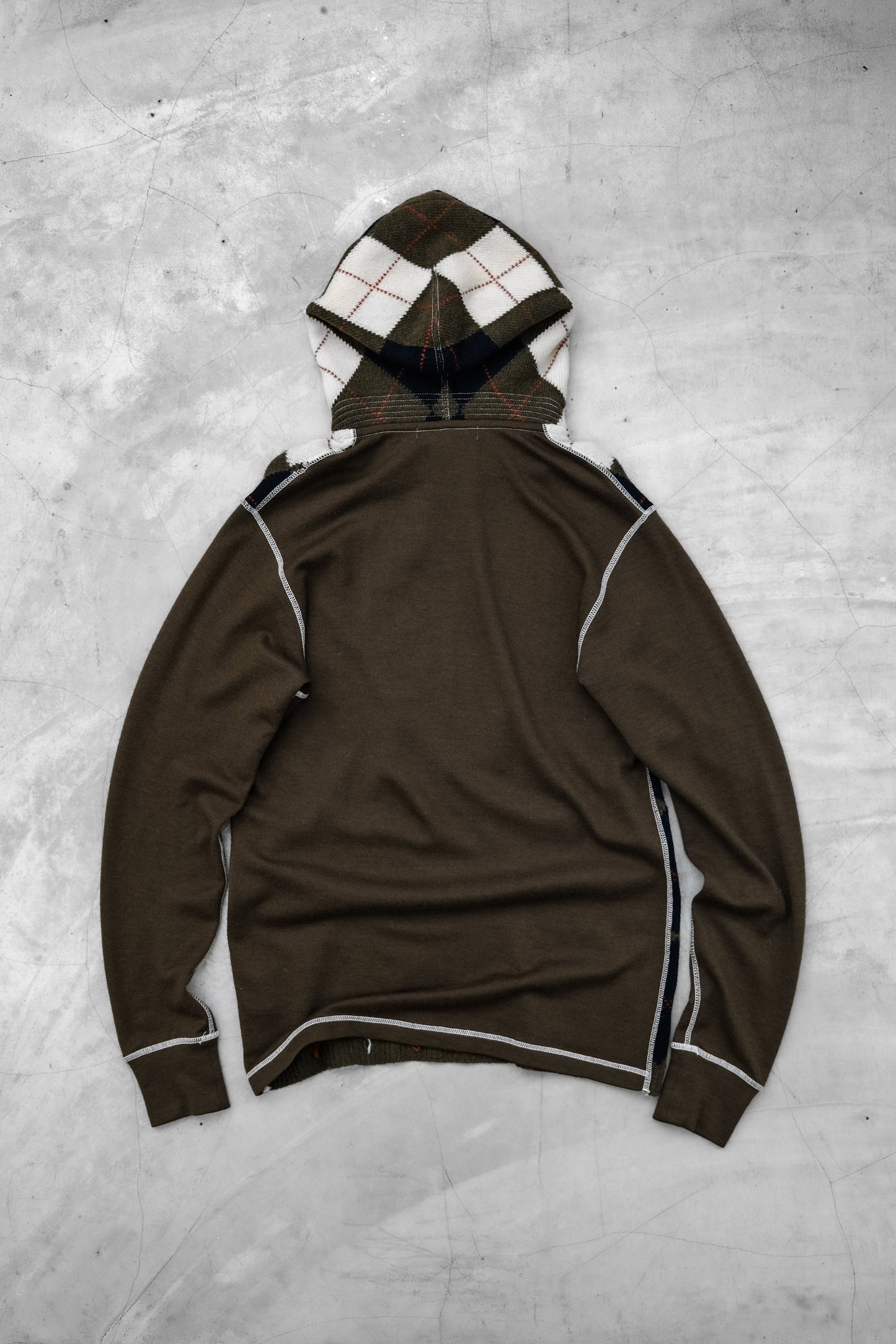 Junya Watanabe Man F/W2011 - Argyle Hooded Sweater