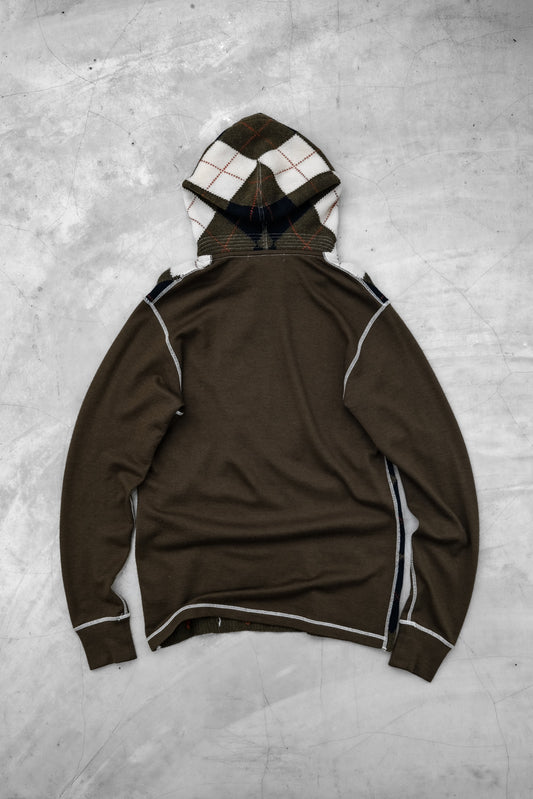 Junya Watanabe Man F/W2011 - Argyle Hooded Sweater