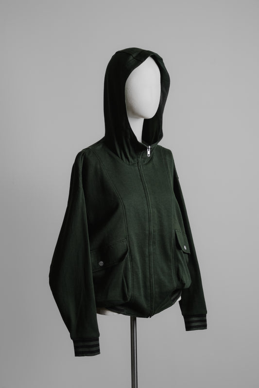 HAI SPORTING GEAR by ISSEY MIYAKE 1980s - Boxed Zip-up Hoodie