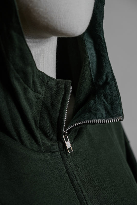 HAI SPORTING GEAR by ISSEY MIYAKE 1980s - Boxed Zip-up Hoodie