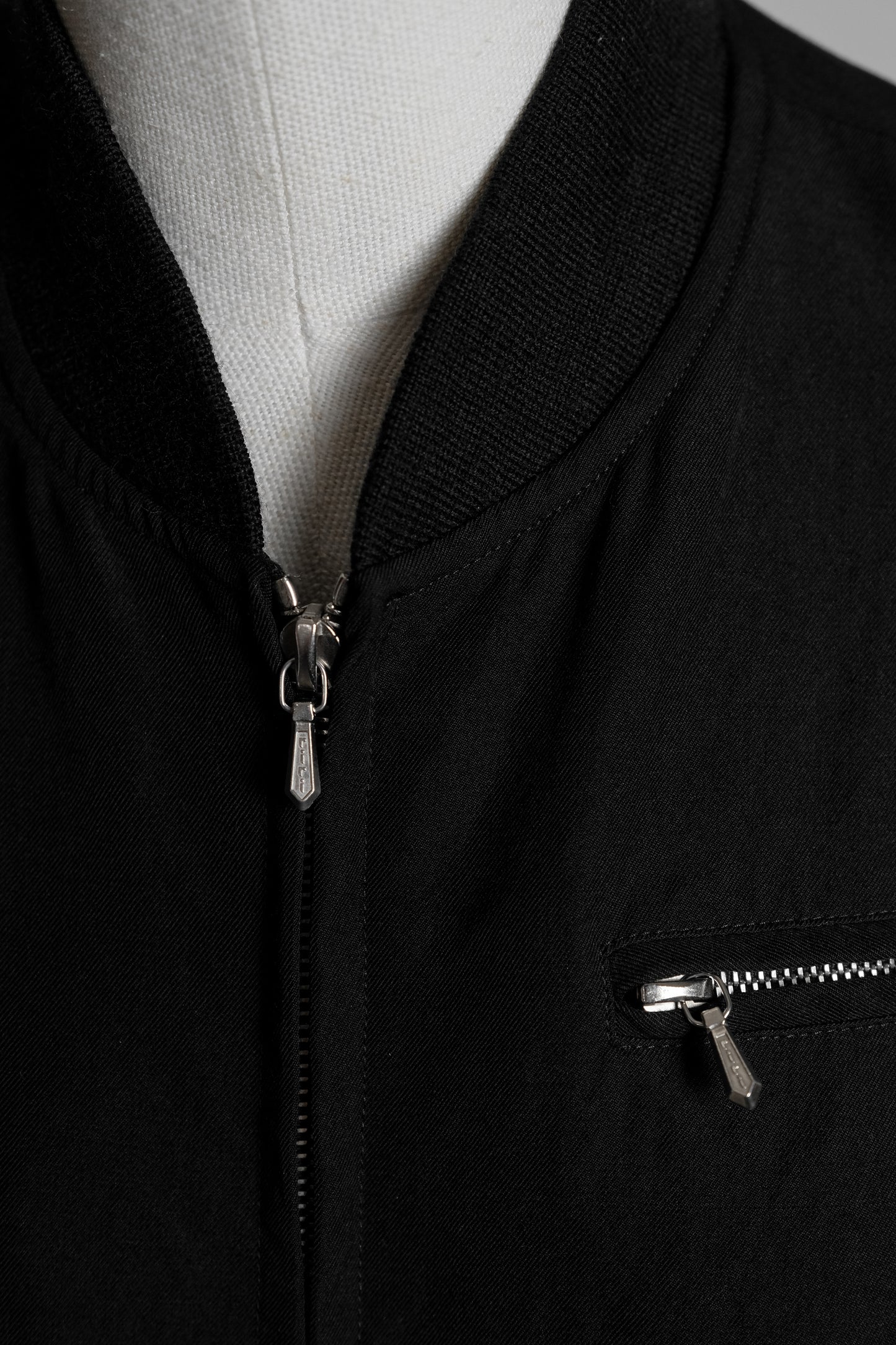 Katharine Hamnett 1990s - riri-zip Wool Tailored Bomber