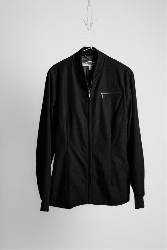 Katharine Hamnett 1990s - riri-zip Wool Tailored Bomber