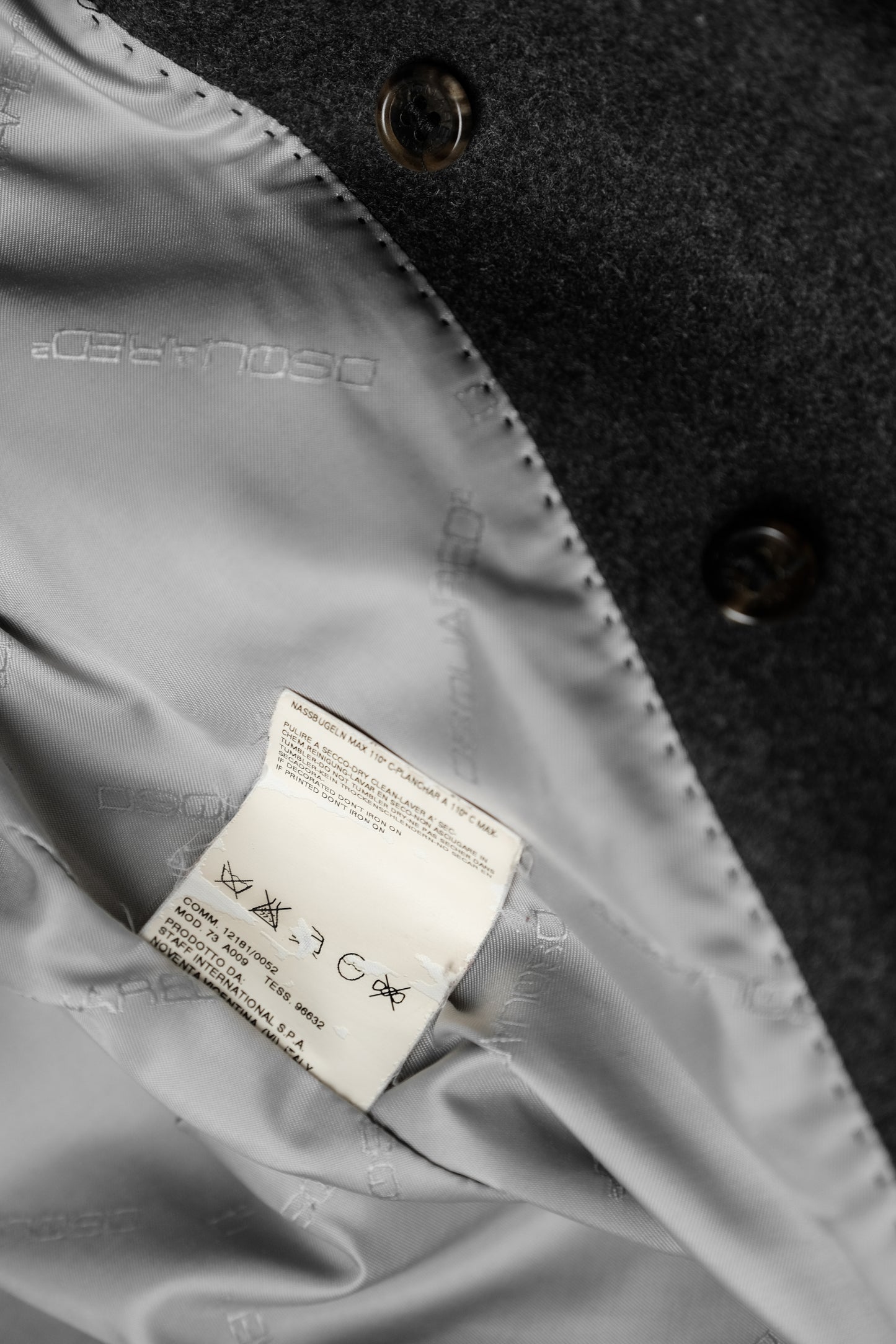 DSQUARED² A/W 2005 - Chester Coat with Mink Fur Collar