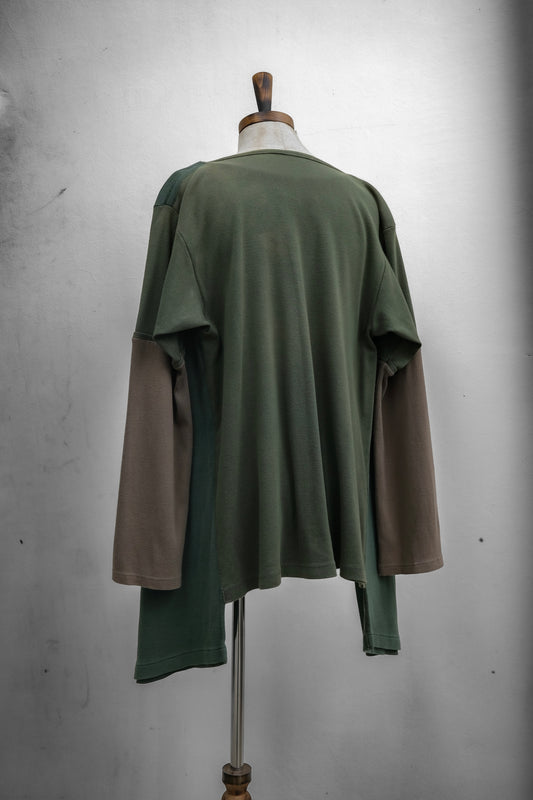 Martin Margiela Line ⓪ F/W2002 - Artisanal Reconstructed T-shirts Cardigan