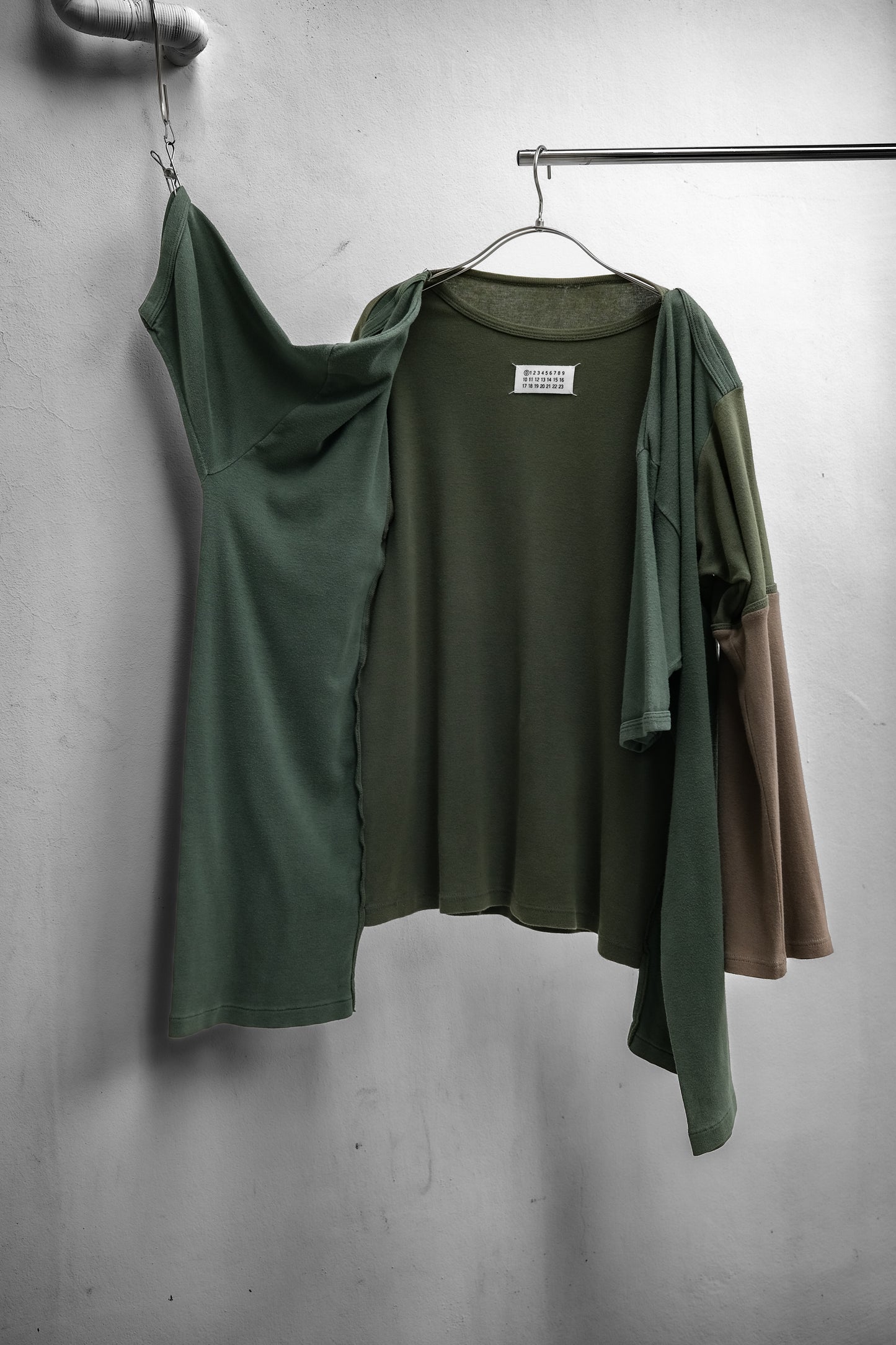 Martin Margiela Line ⓪ S/S2002 - Artisanal Reconstructed T-shirts Cardigan