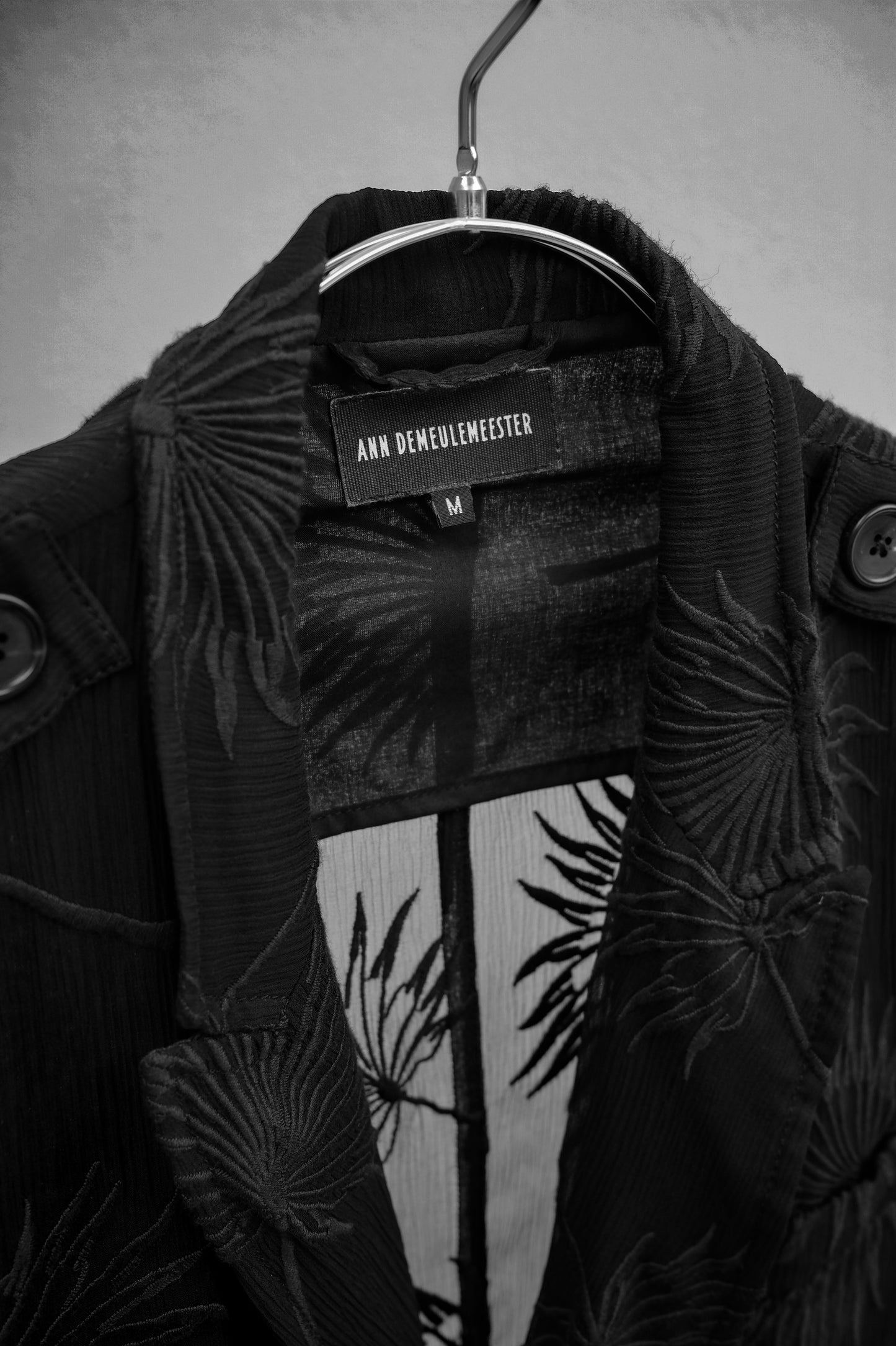 Ann Demuelemeester by Sébastien Meunier S/S2016 - Silk Blend Organza Embroidered Blazer