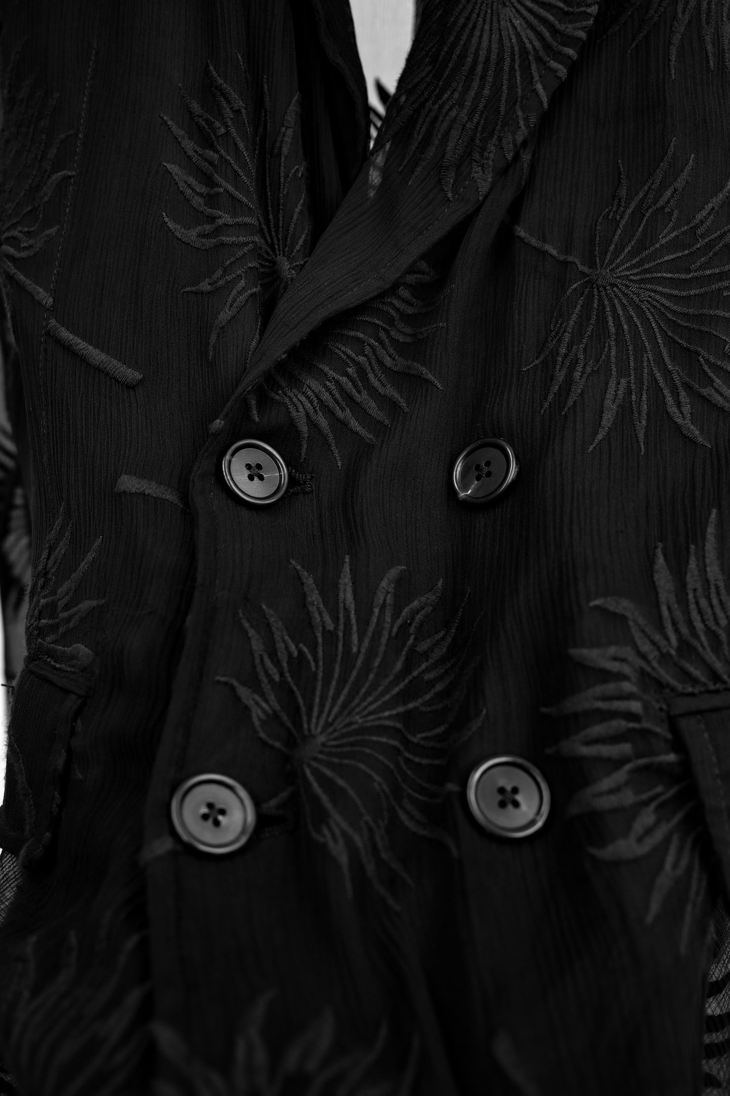 Ann Demuelemeester by Sébastien Meunier S/S2016 - Silk Blend Organza Embroidered Blazer