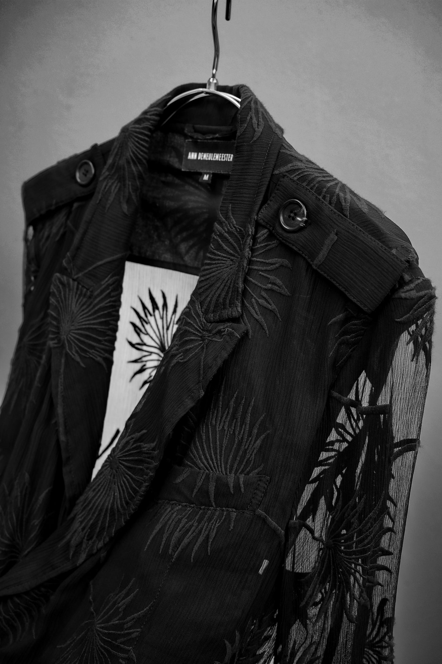 Ann Demuelemeester by Sébastien Meunier S/S2016 - Silk Blend Organza Embroidered Blazer