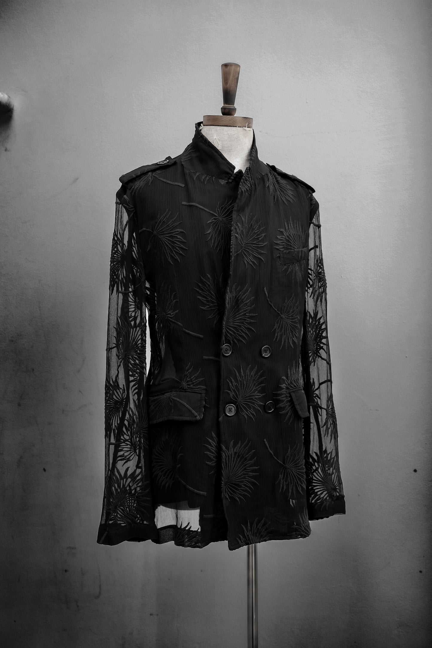 Ann Demuelemeester by Sébastien Meunier S/S2016 - Silk Blend Organza Embroidered Blazer