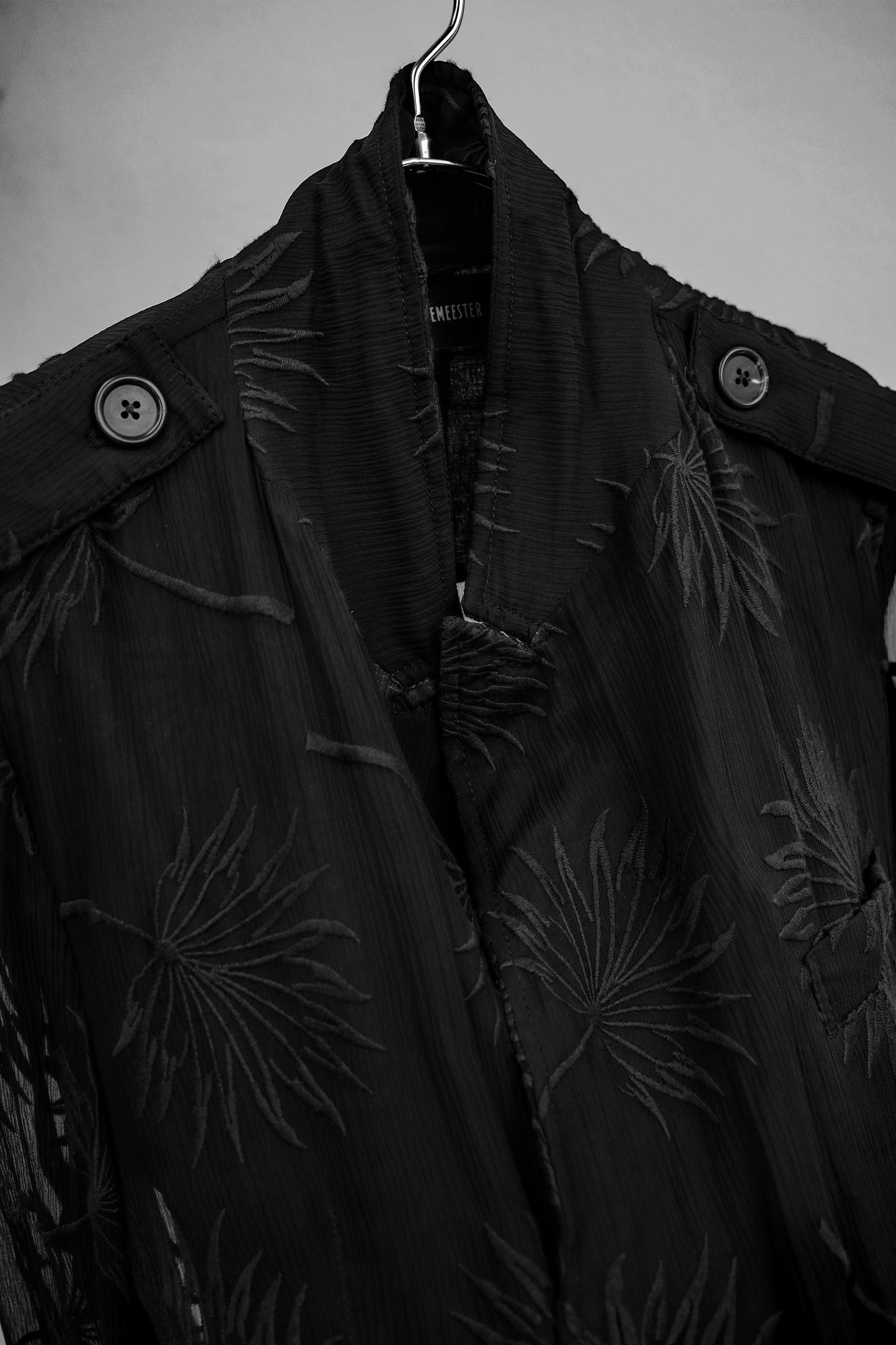 Ann Demuelemeester by Sébastien Meunier S/S2016 - Silk Blend Organza Embroidered Blazer