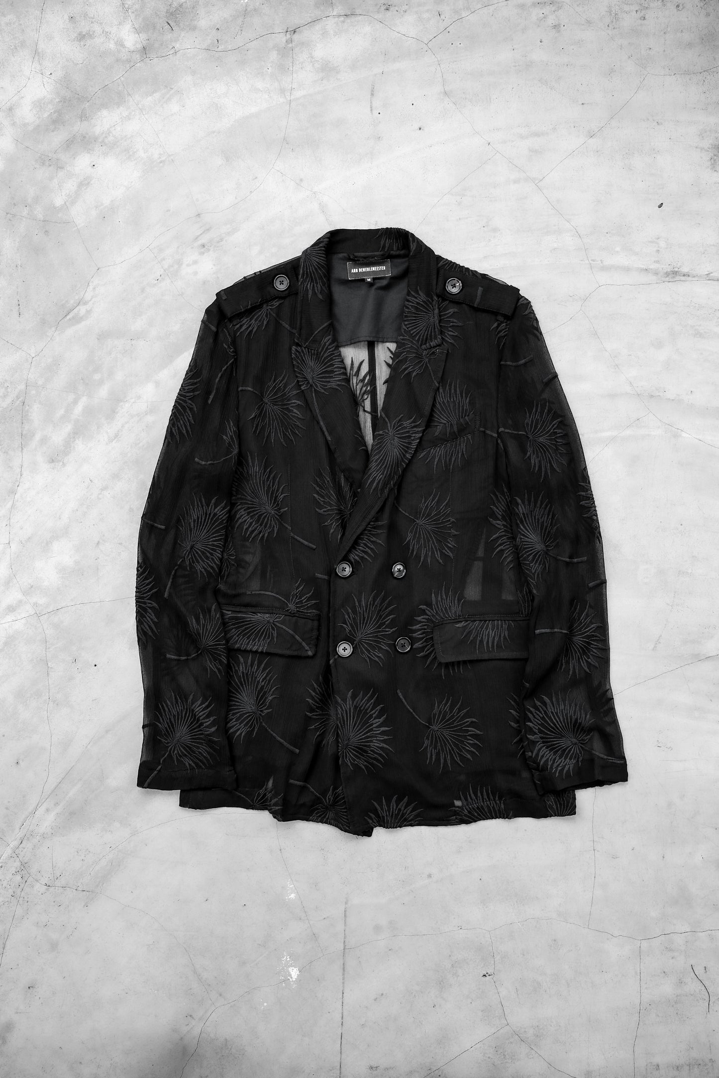 Ann Demuelemeester by Sébastien Meunier S/S2016 - Silk Blend Organza Embroidered Blazer