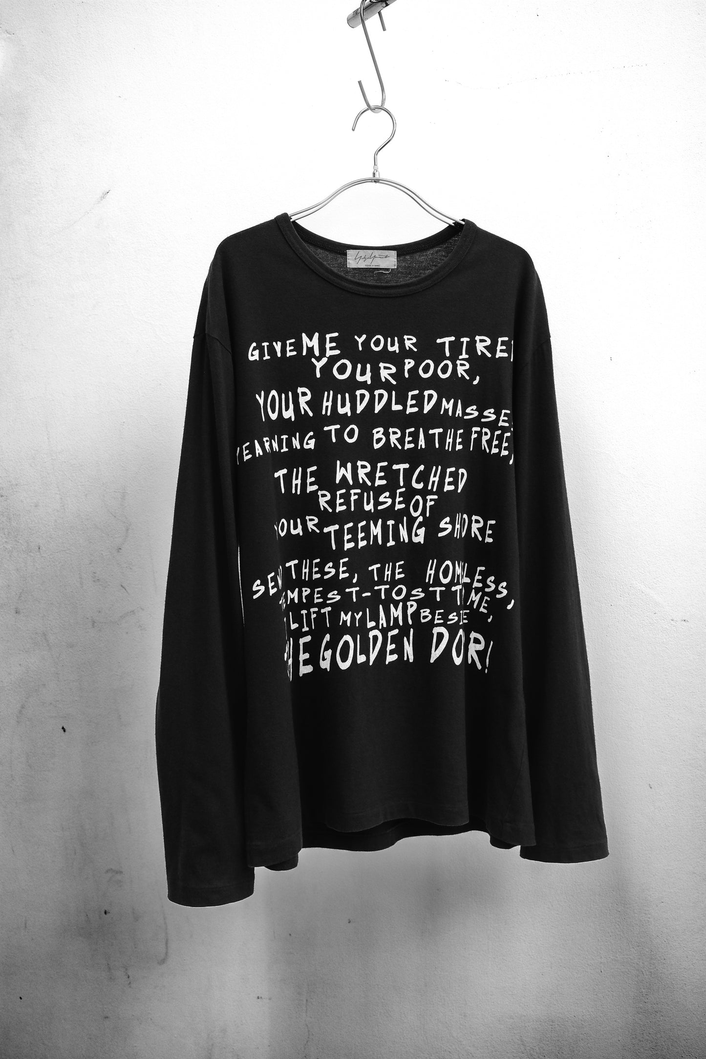 Yohji Yamamoto POUR HOMME S/S2017 - Poem L/S Tee