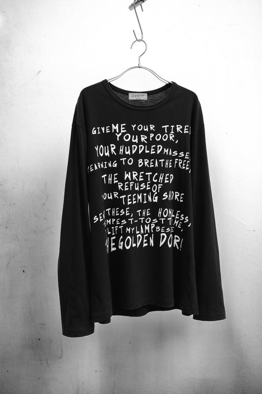 Yohji Yamamoto POUR HOMME S/S2017 - Poem L/S Tee