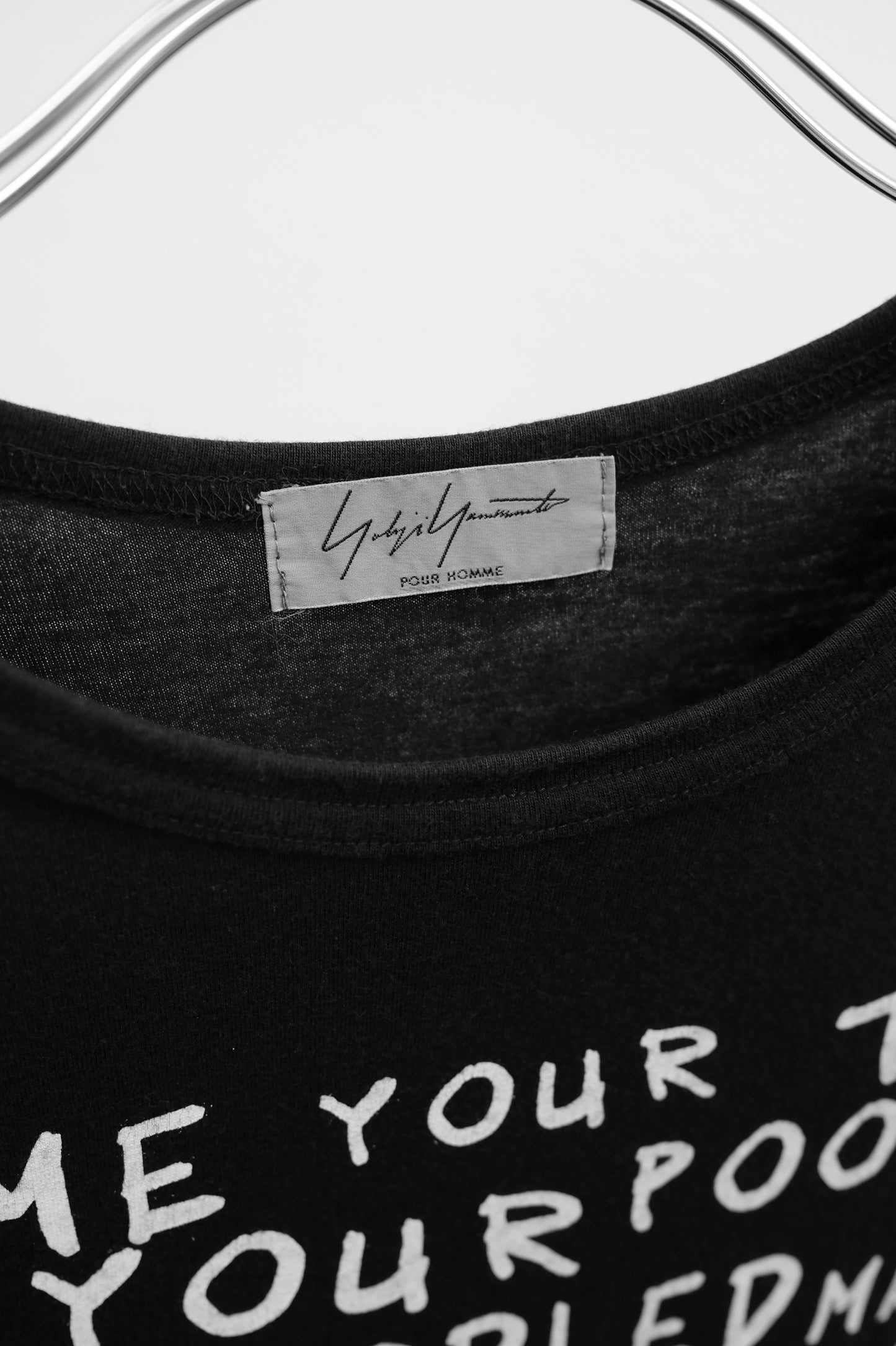 Yohji Yamamoto POUR HOMME S/S2017 - Poem L/S Tee