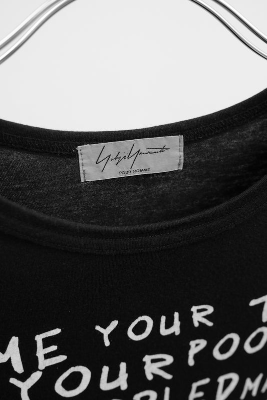 Yohji Yamamoto POUR HOMME S/S2017 - Poem L/S Tee