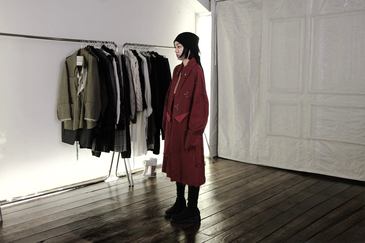 RAF SIMONS S/S2016 - Eyelet Coat