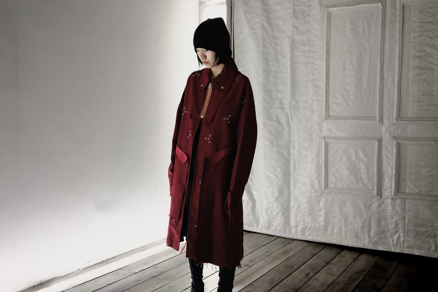 RAF SIMONS S/S2016 - Eyelet Coat