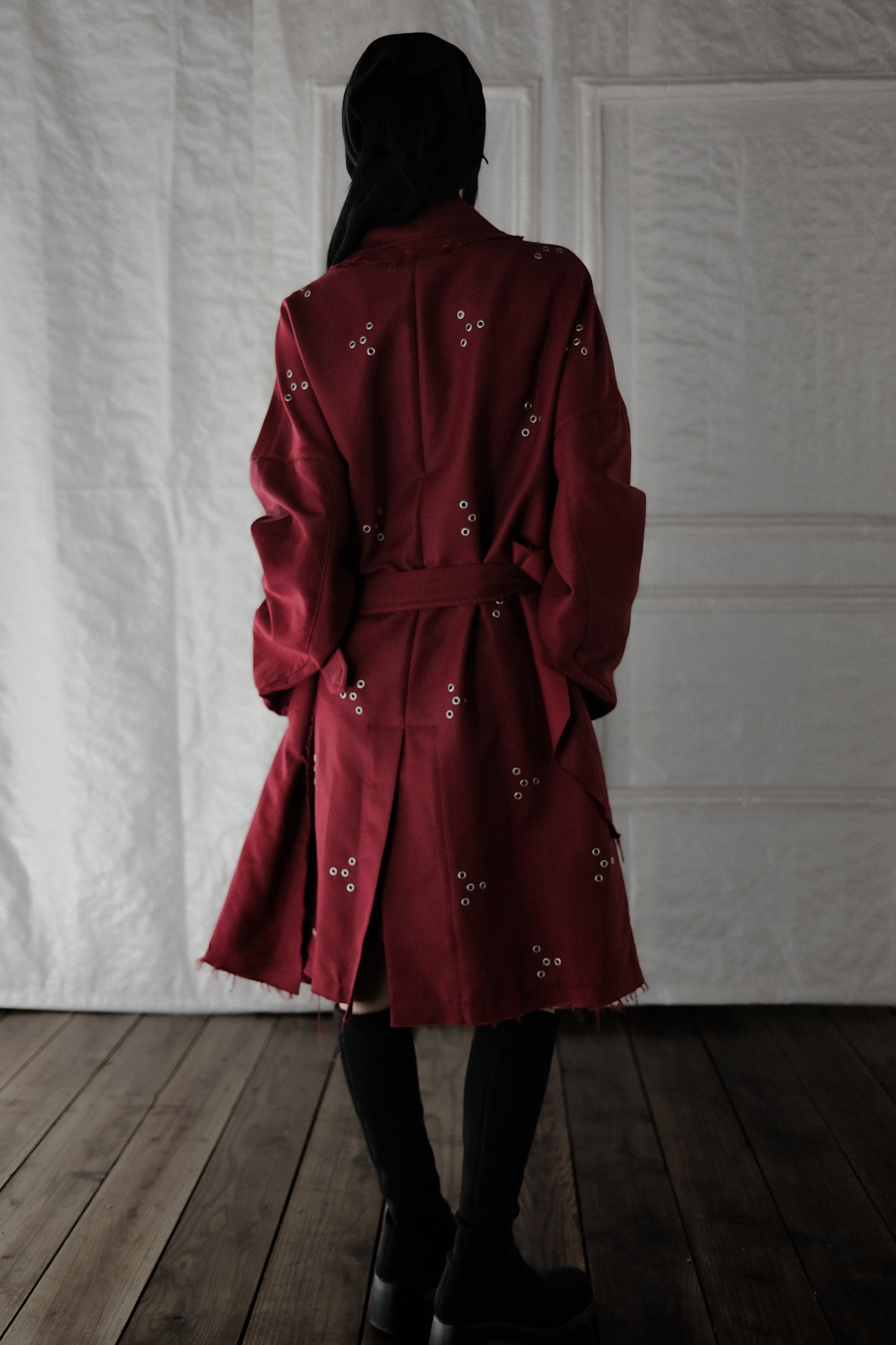 RAF SIMONS S/S2016 - Eyelet Coat