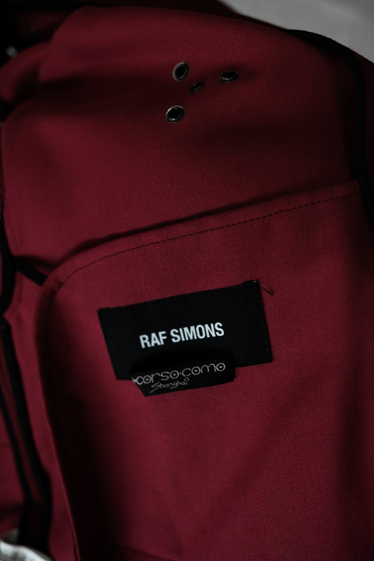 RAF SIMONS S/S2016 - Eyelet Coat