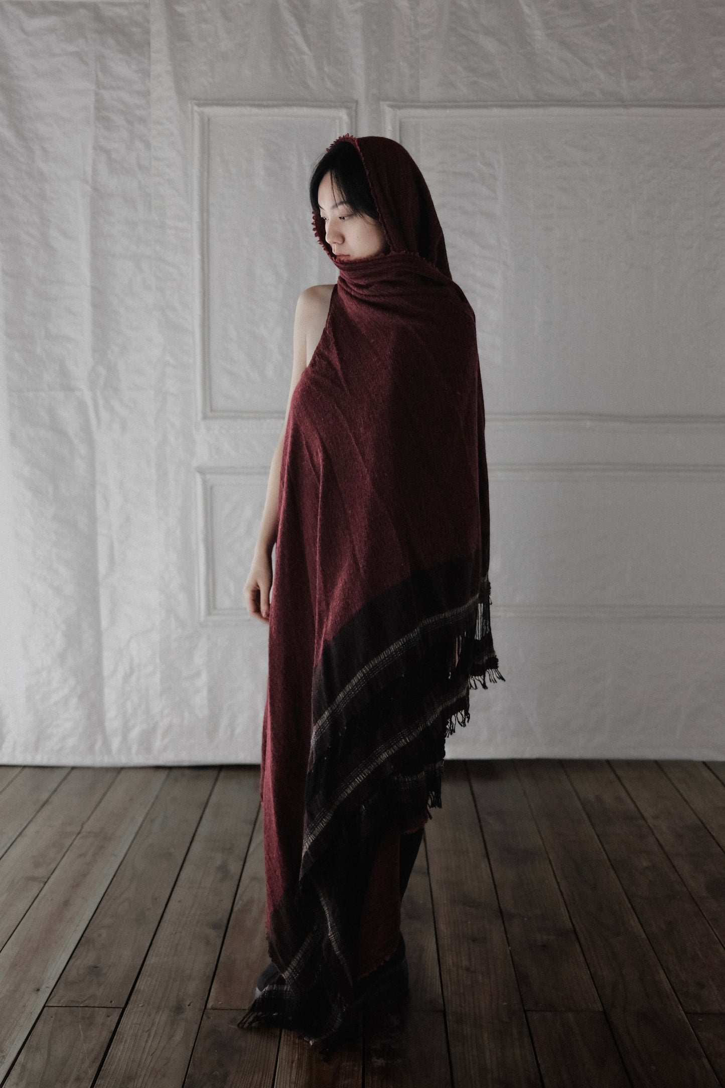 UMA WANG F/W2015 - Wool Oversized Shawl