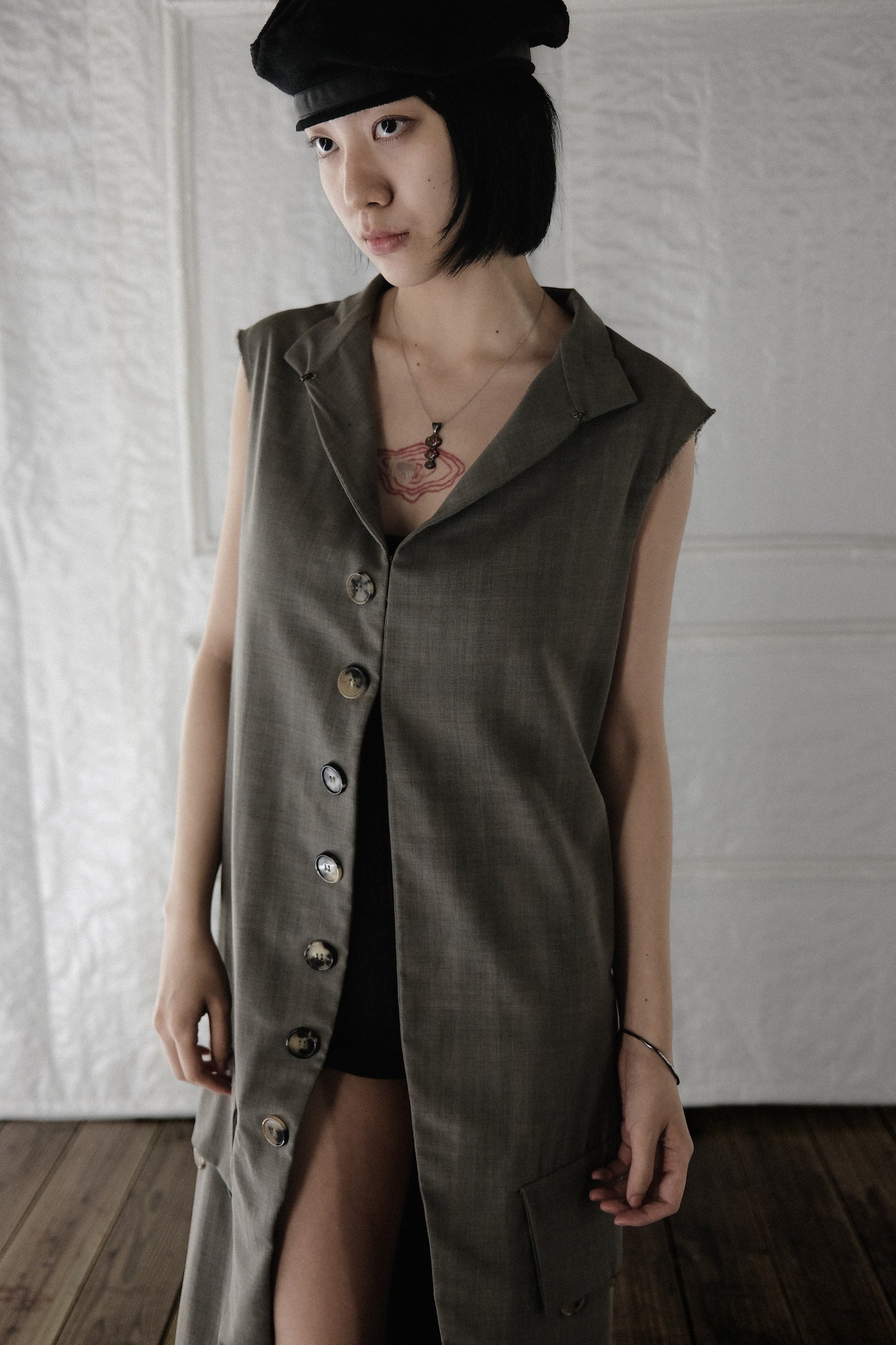 Maison Margiela by John Galliano S/S2017 - Military Sleeveless Coat