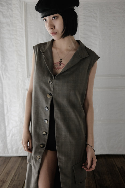 Maison Margiela by John Galliano S/S2017 - Military Sleeveless Coat