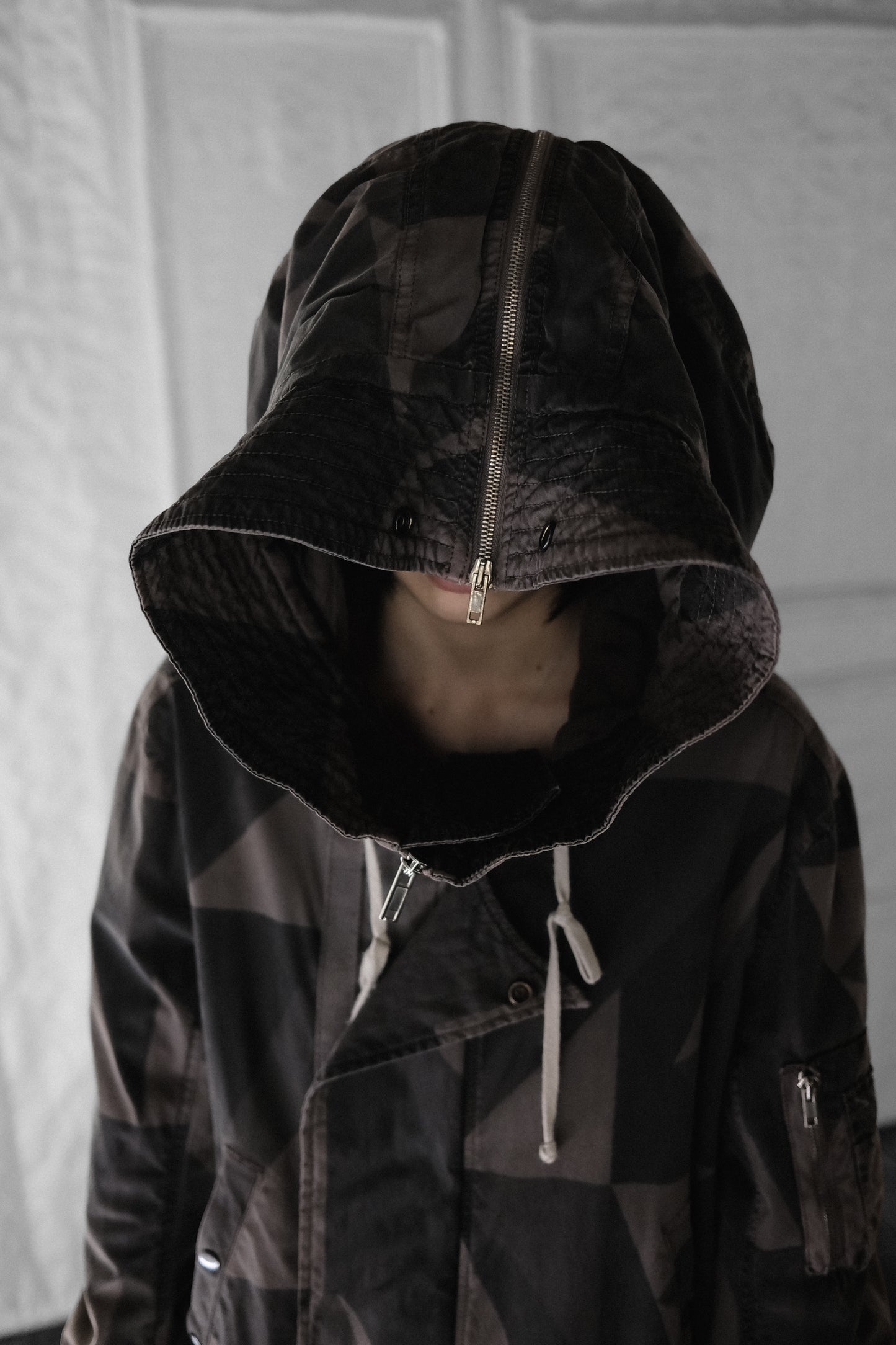 Rick Owens DRKSHDW F/W2012 - Geometric Camo Exploder Parka