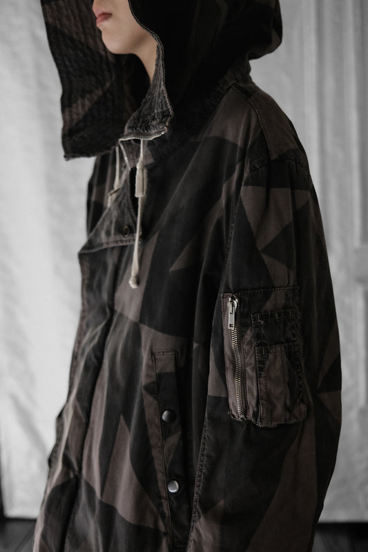Rick Owens DRKSHDW F/W2012 - Geometric Camo Exploder Parka