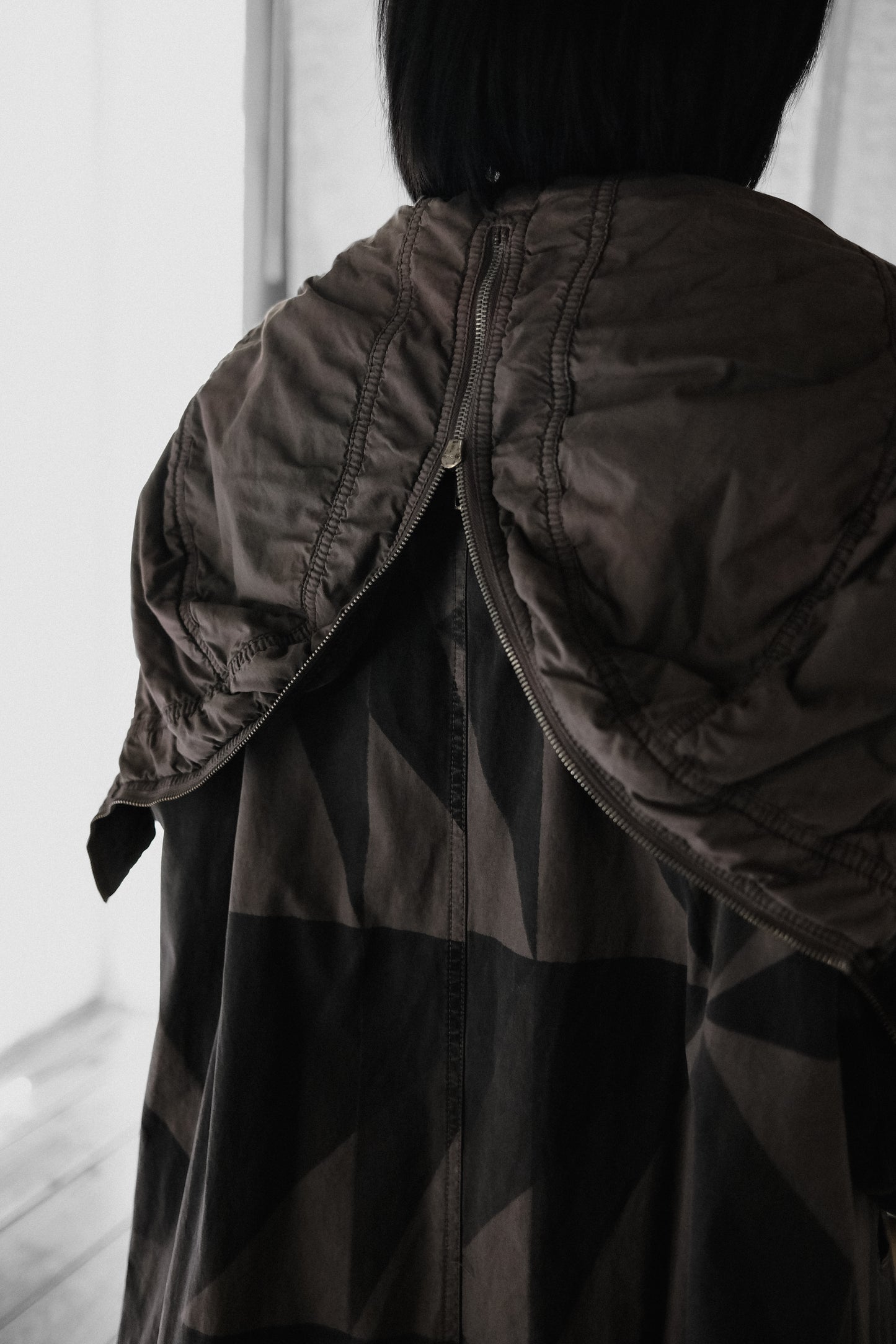 Rick Owens DRKSHDW F/W2012 - Geometric Camo Exploder Parka