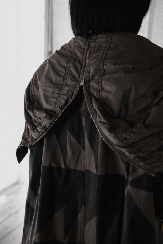 Rick Owens DRKSHDW F/W2012 - Geometric Camo Exploder Parka
