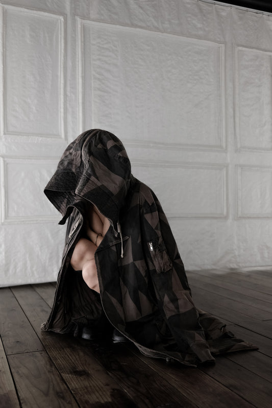 Rick Owens DRKSHDW F/W2012 - Geometric Camo Exploder Parka