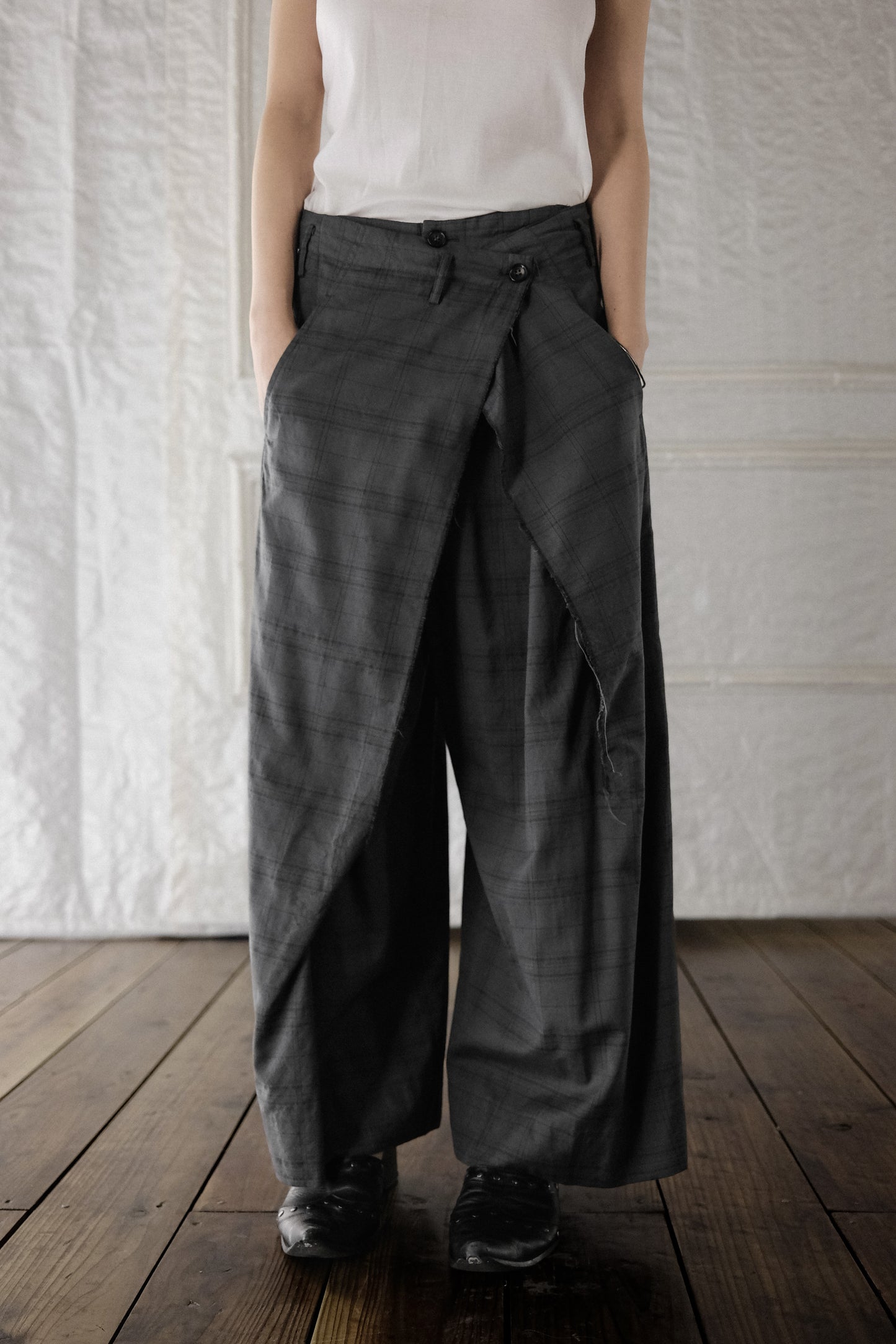 Junya Watanabe F/W1994 - Double Layered Check Wide Pants