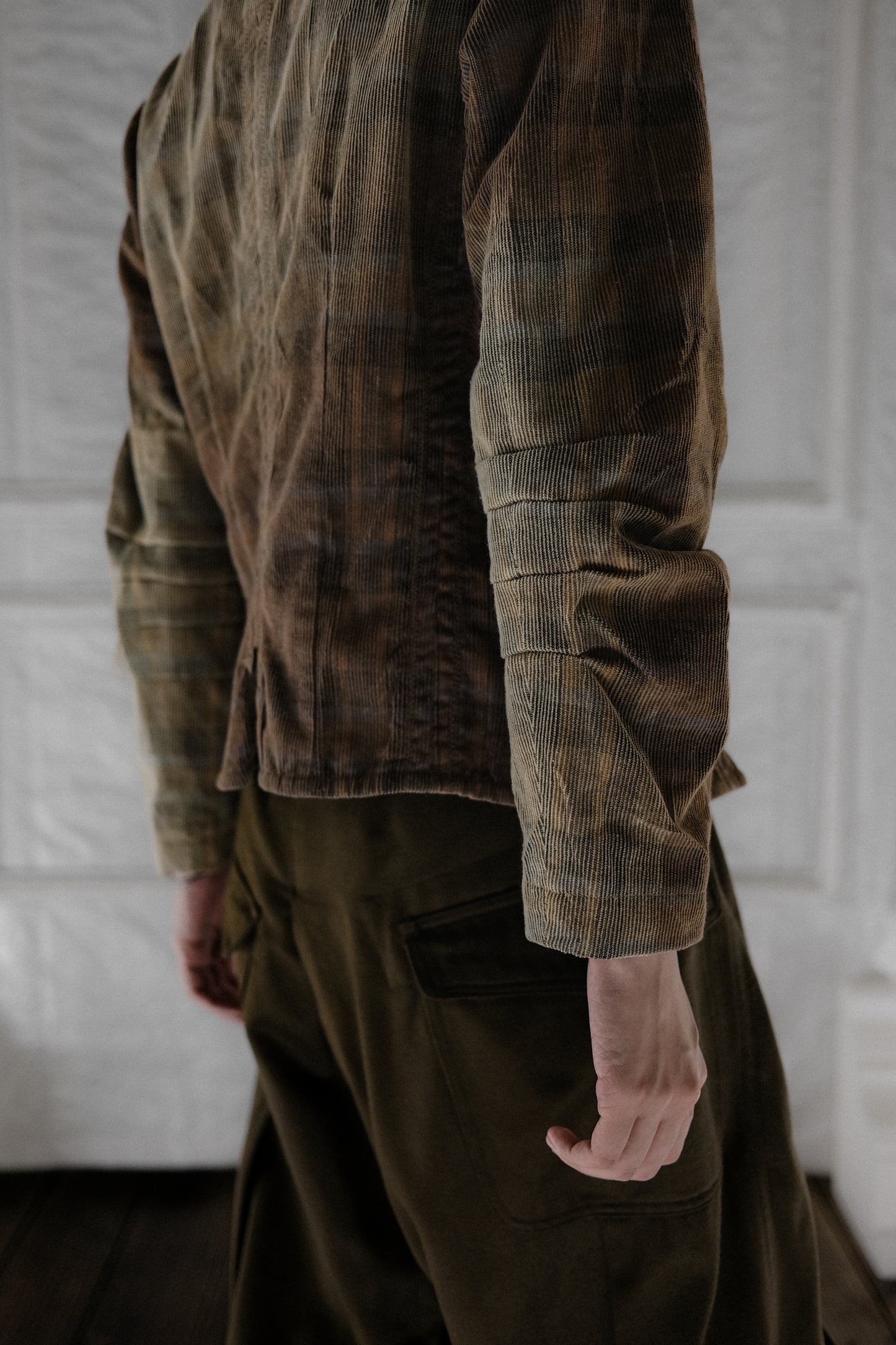 Marithé + François Girbaud 2000s - Velvet Pleated Blazer